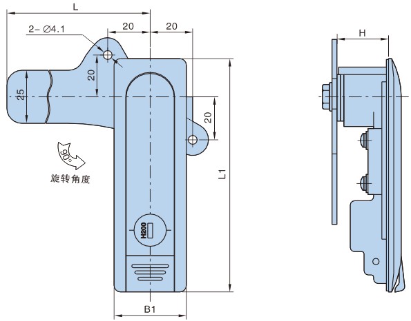 Khóa bằng AB102, Khóa tủ điện